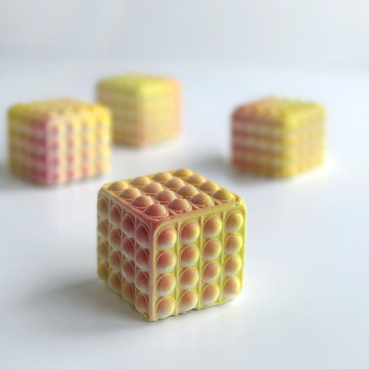 Hand Made Dinara Kasko Mini Pop It Cube, HM017 Silicone Mould