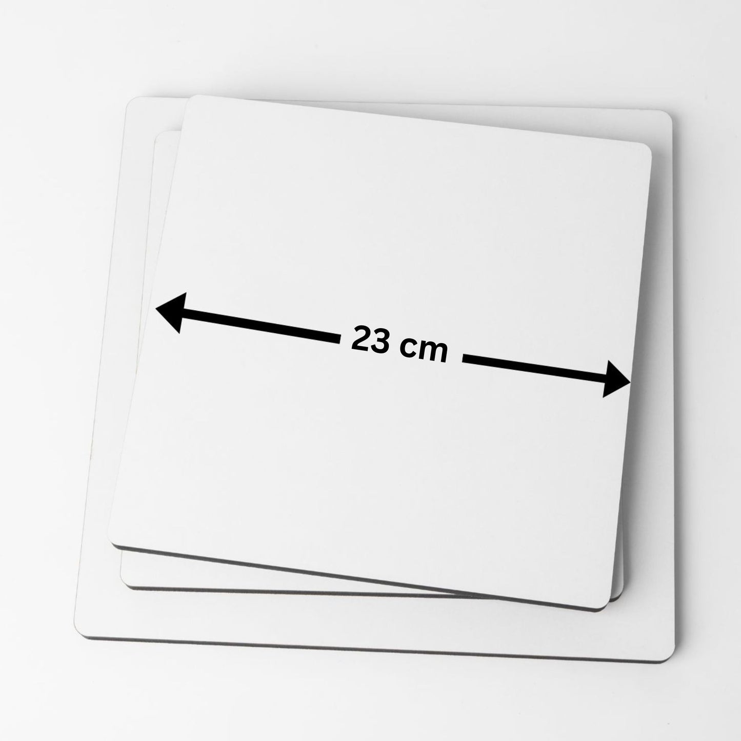 3MM, MDF, WHITE, SQUARE,  Plain Wooden Boards