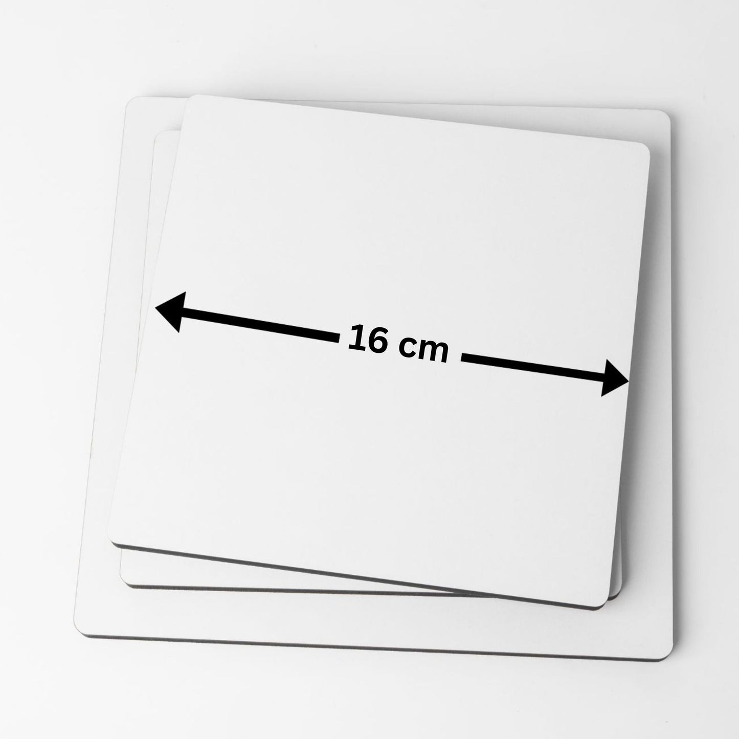 3MM, MDF, WHITE, SQUARE,  Plain Wooden Boards