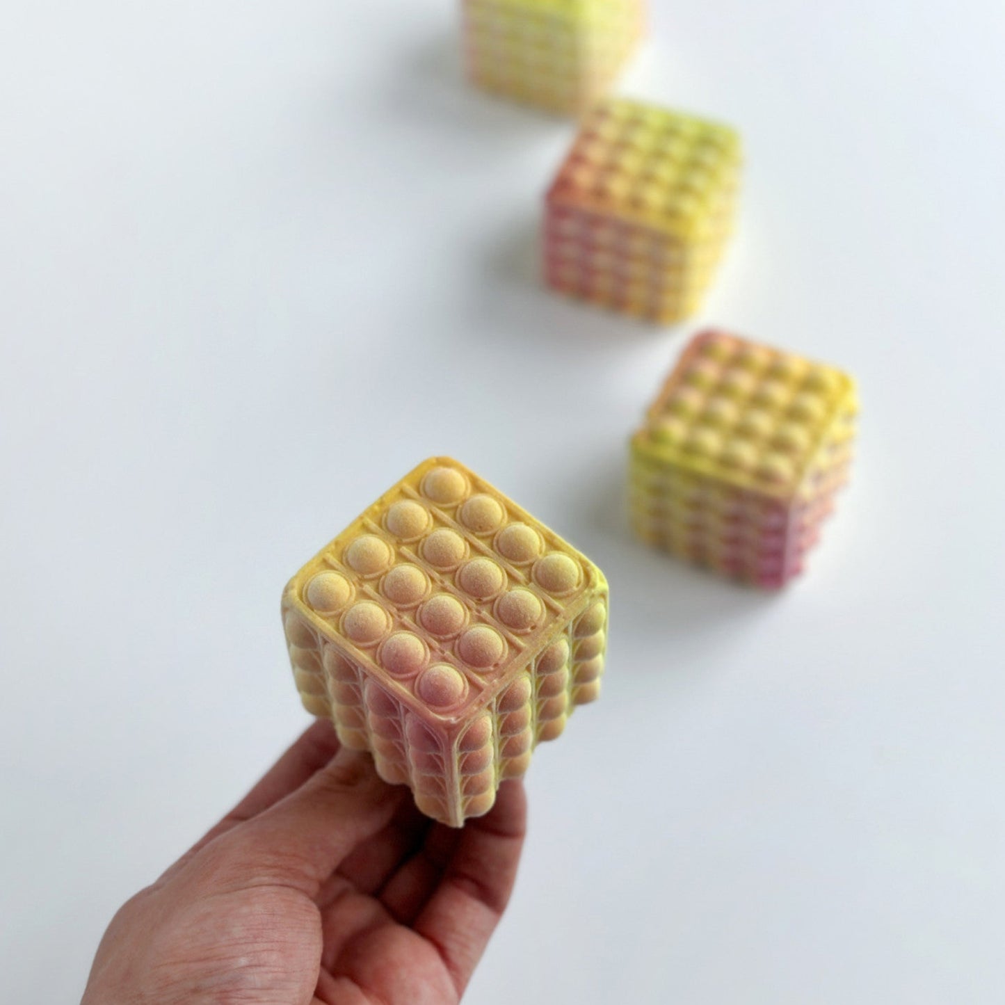 Hand Made Dinara Kasko Mini Pop It Cube, HM017 Silicone Mould