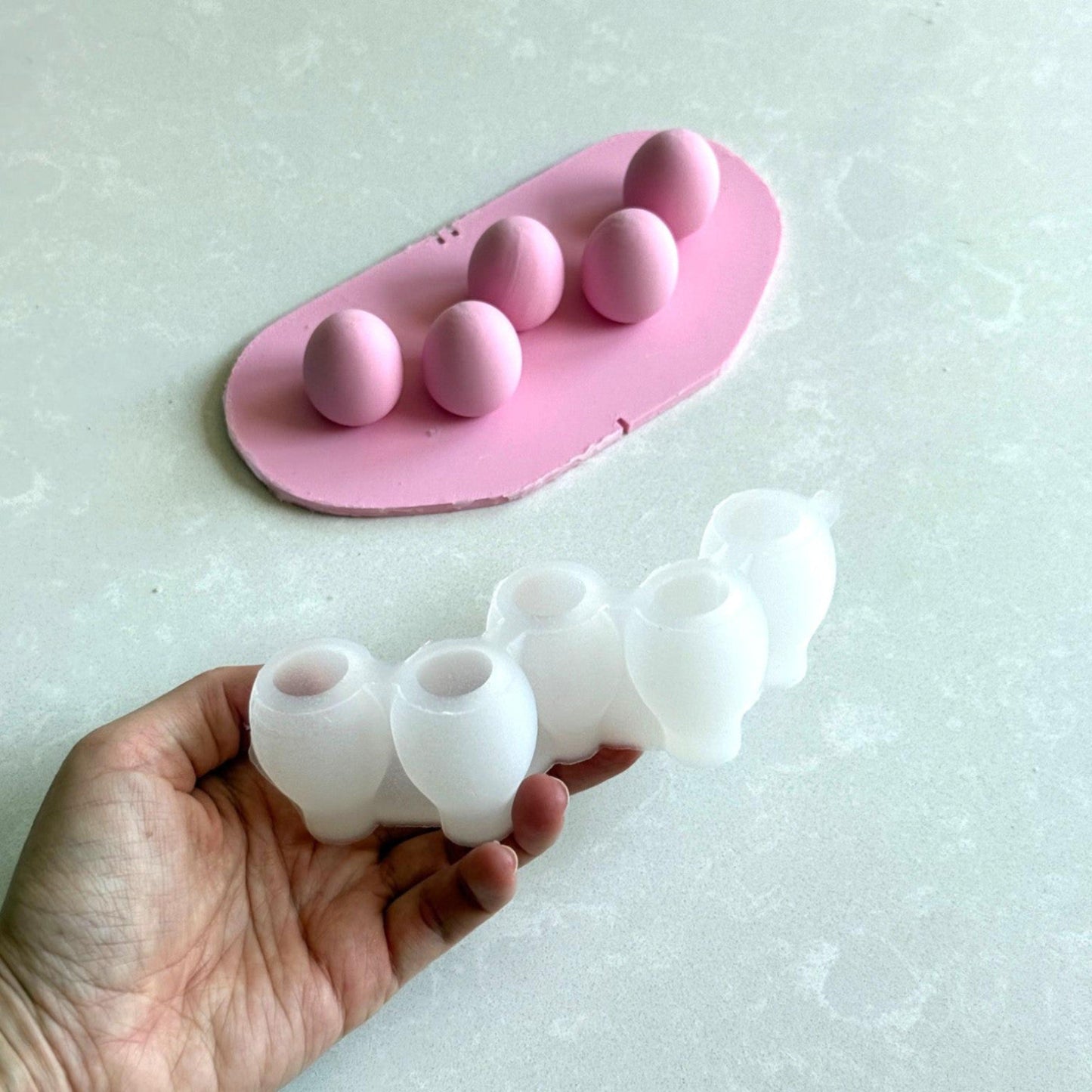 Miniature Eggs 5pcs x 15ml, HM139 Silicone Moulds