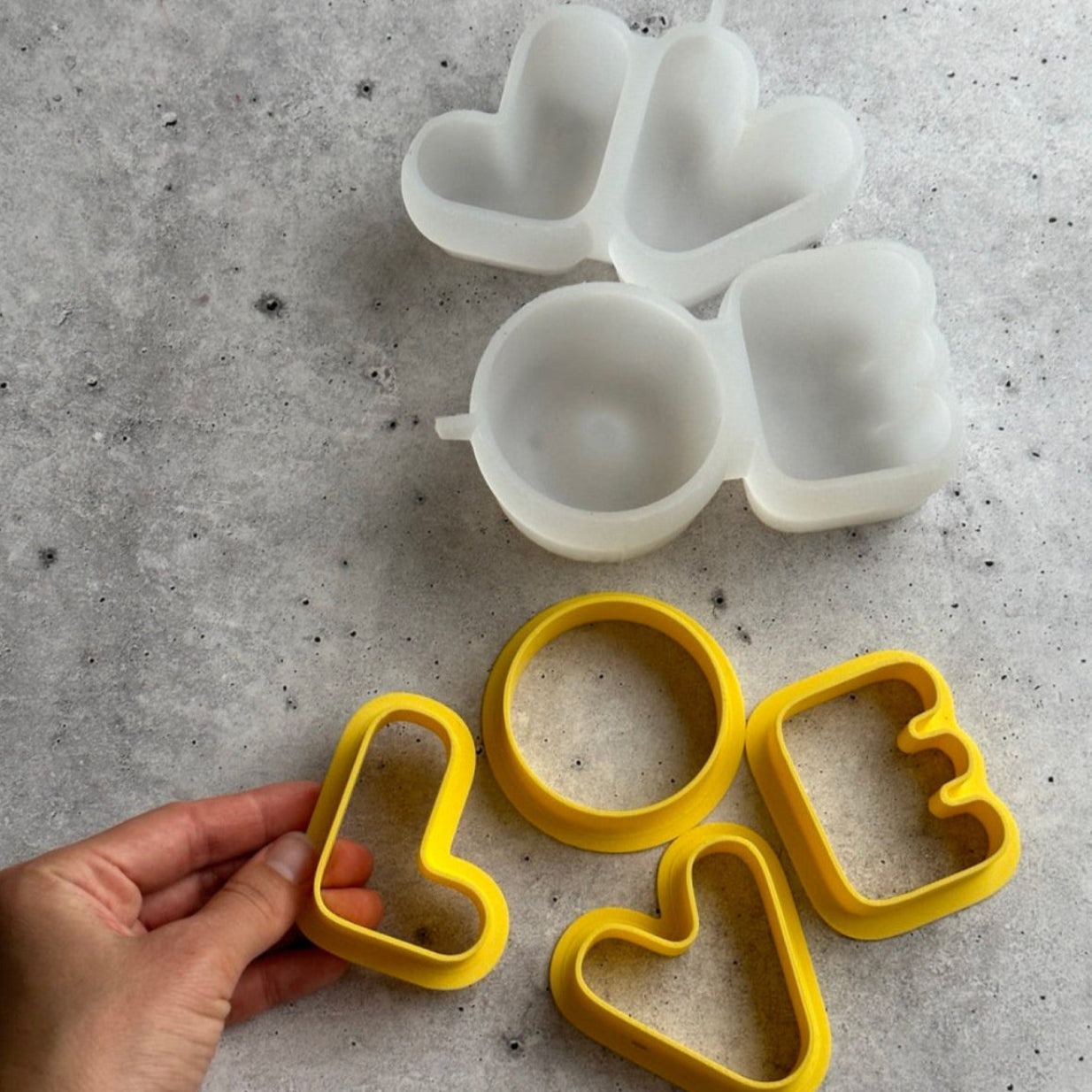 L O V E Mini Cake, HM131 Silicone Mould