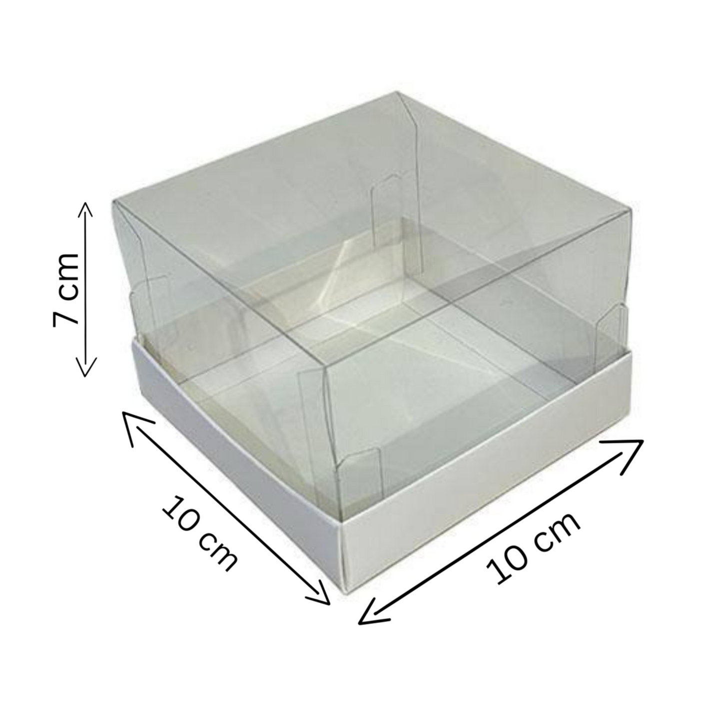 Transparent box for 1 mini cake, CB1786MC