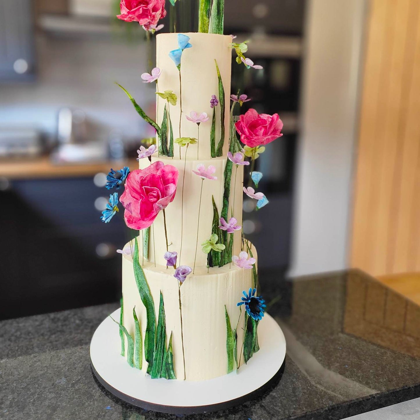 White 10 mm (MDF) Cake Board Drum 10mm, 1 pcs