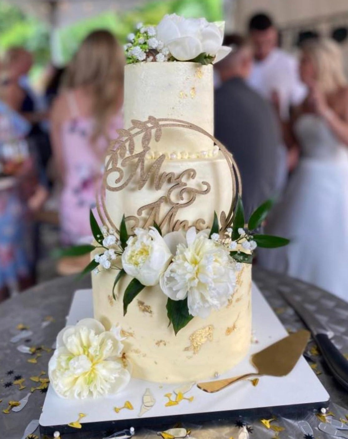 White 10 mm (MDF) Cake Board Drum 10mm, 1 pcs