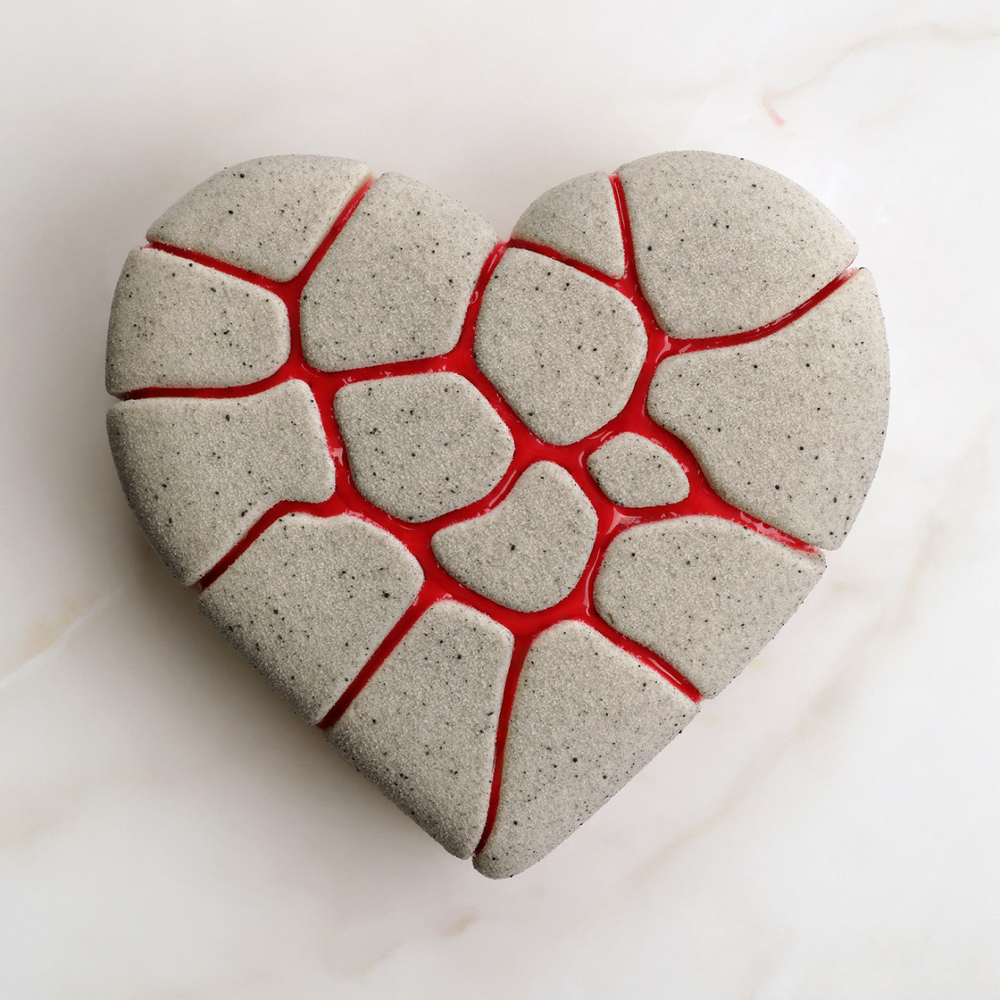 KINTSUGI HEART CAKE Silicone Mould, HM129