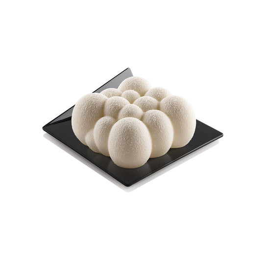 Black, Square 83x83 mm, Silikomart Mini Cakes Trays, Set 100