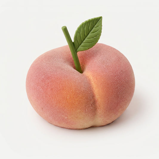 Realistic Flat Peach Silicone mould, HM298