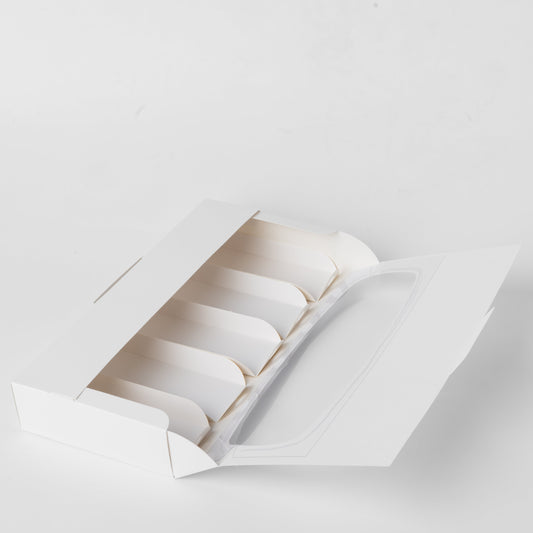 Windowed Eclair / Cakeslice box with insert, CB31145W10