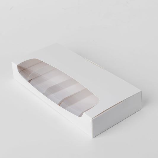 Windowed Eclair / Cakeslice box with insert, CB31145W10