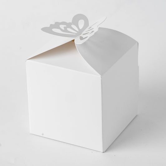 White Single cake box with Butterfly Closure, CD85S10