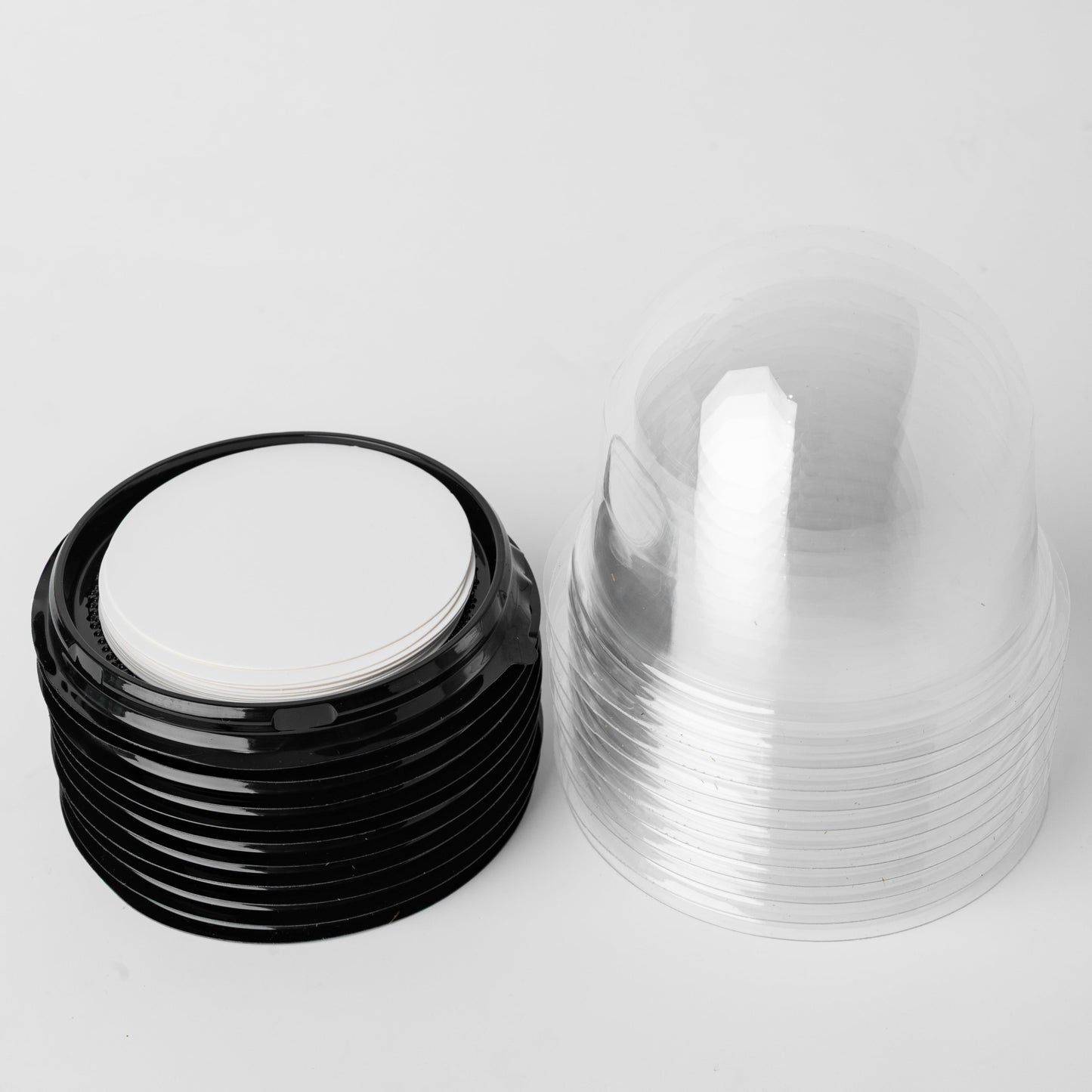 Large Single Transparent Dome, Black, Set of 10,  CD89S10