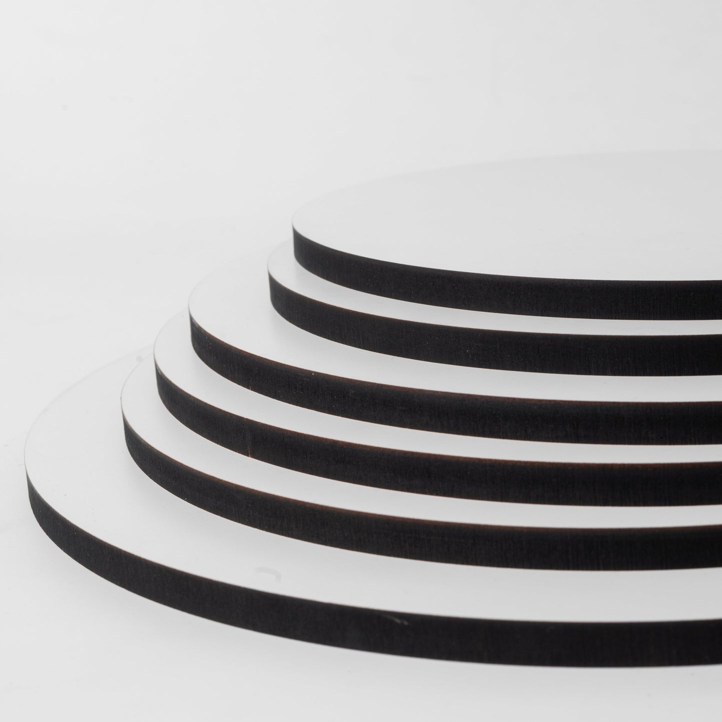 White 10 mm (MDF) Cake Board Drum 10mm, 1 pcs