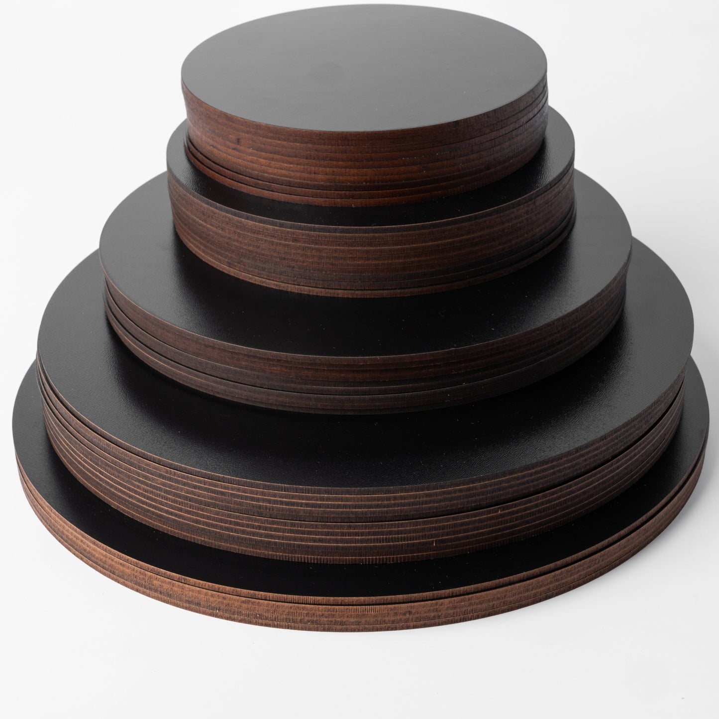 3MM, MDF, BLACK, ROUND,  Plain Wooden Boards
