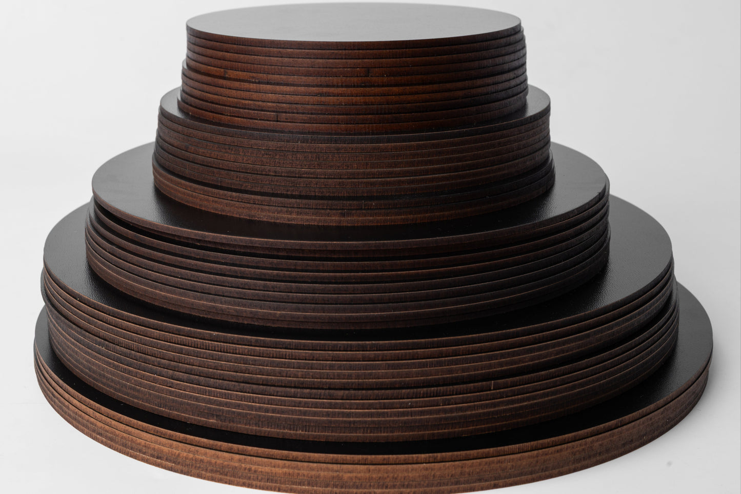3MM, MDF, BLACK, ROUND,  Plain Wooden Boards