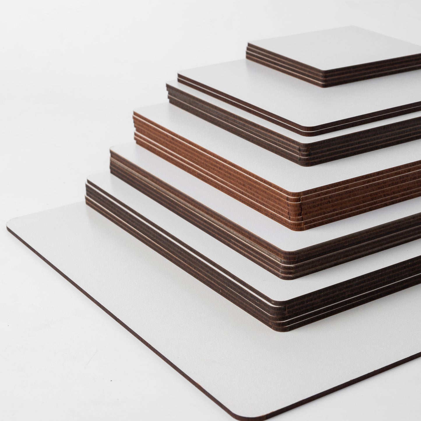 3MM, MDF, WHITE, SQUARE,  Plain Wooden Boards