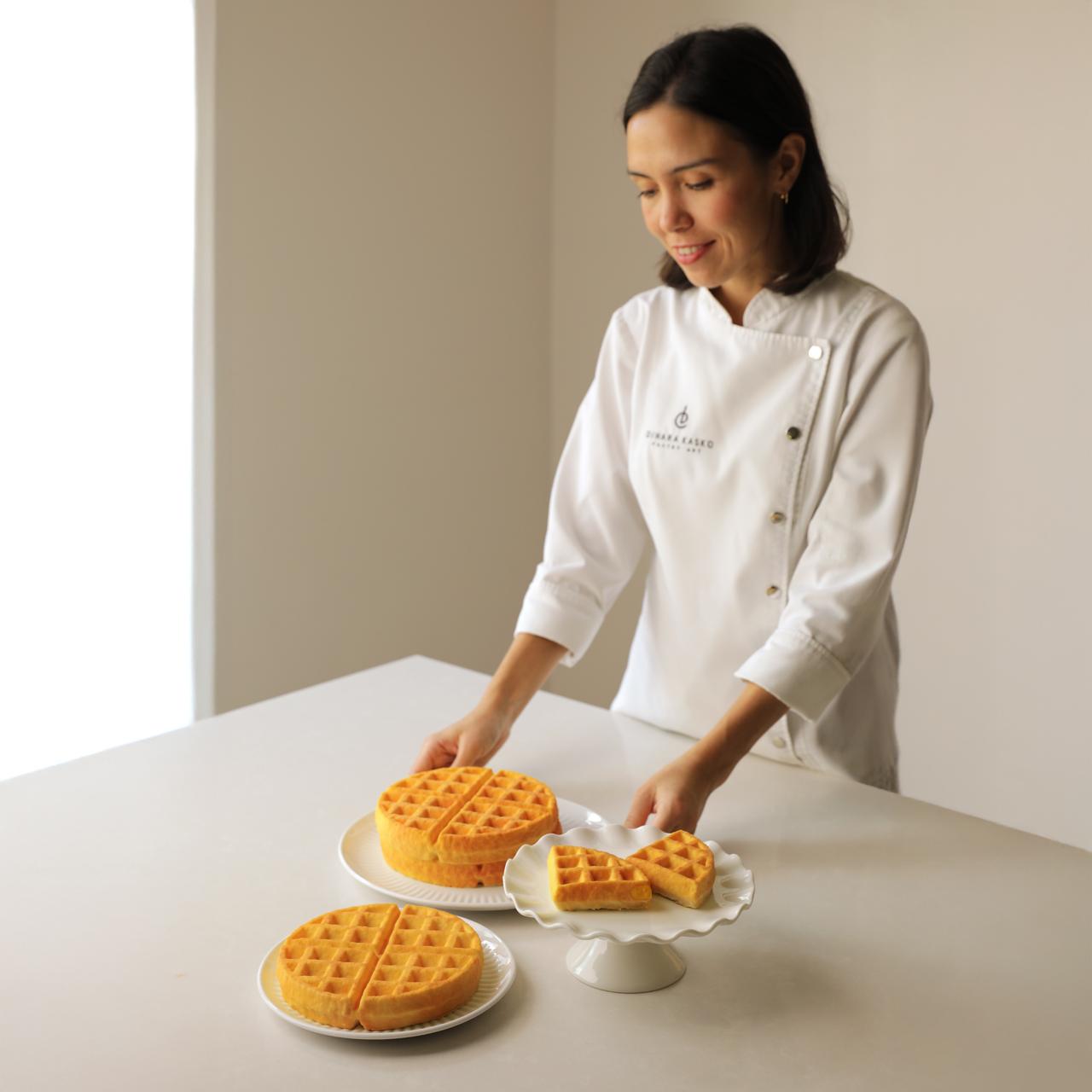 1 TIER WAFFLES CAKE Silicone Mould, HM154