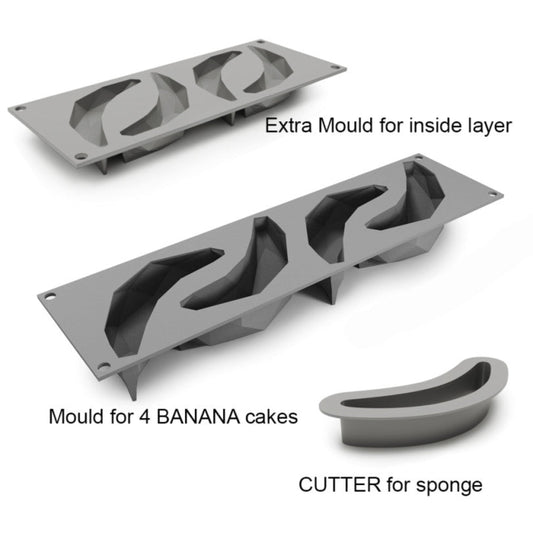 Banana Mini Silicone Mould, S005