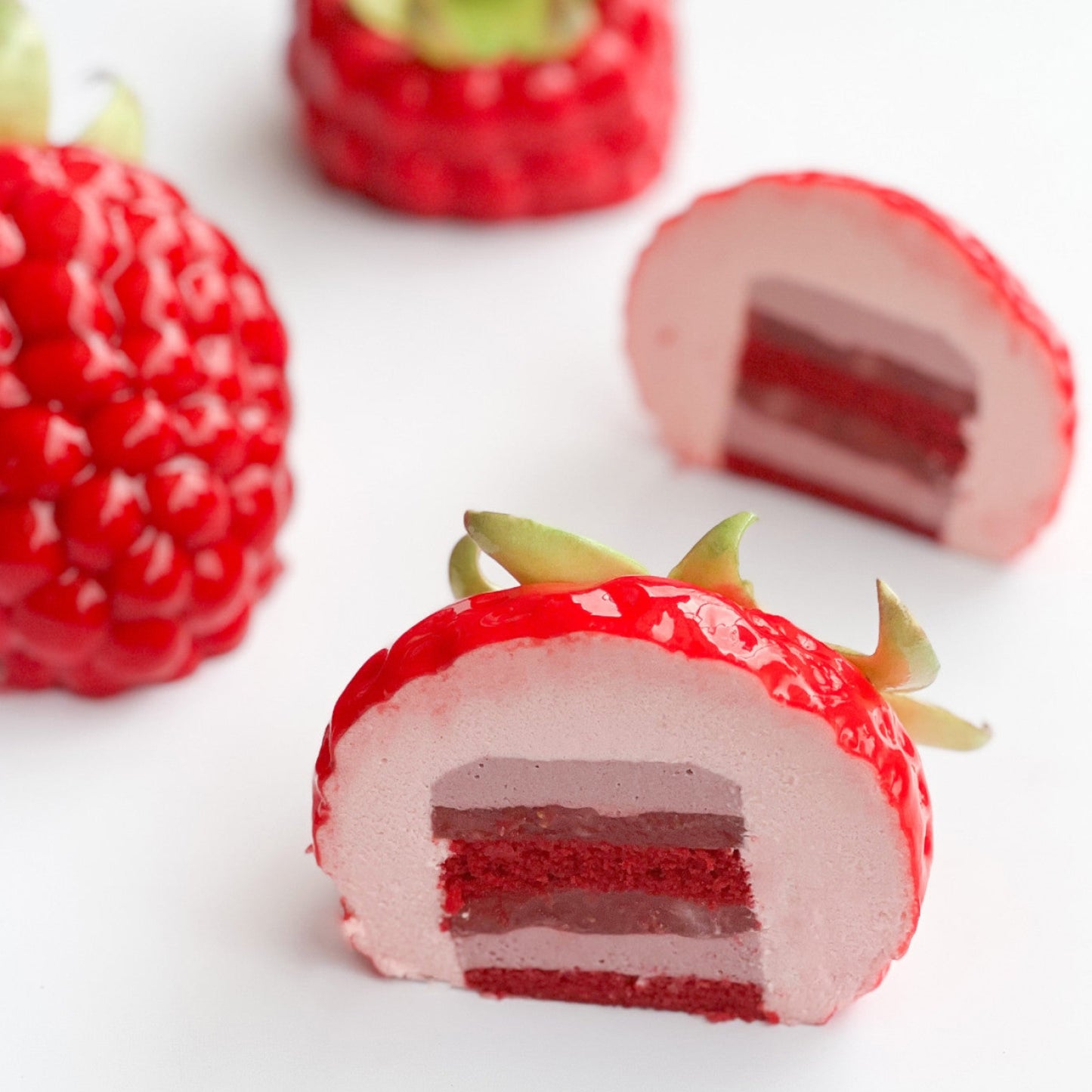 STRAWBERRY BENTO Silicone Mould, HM058