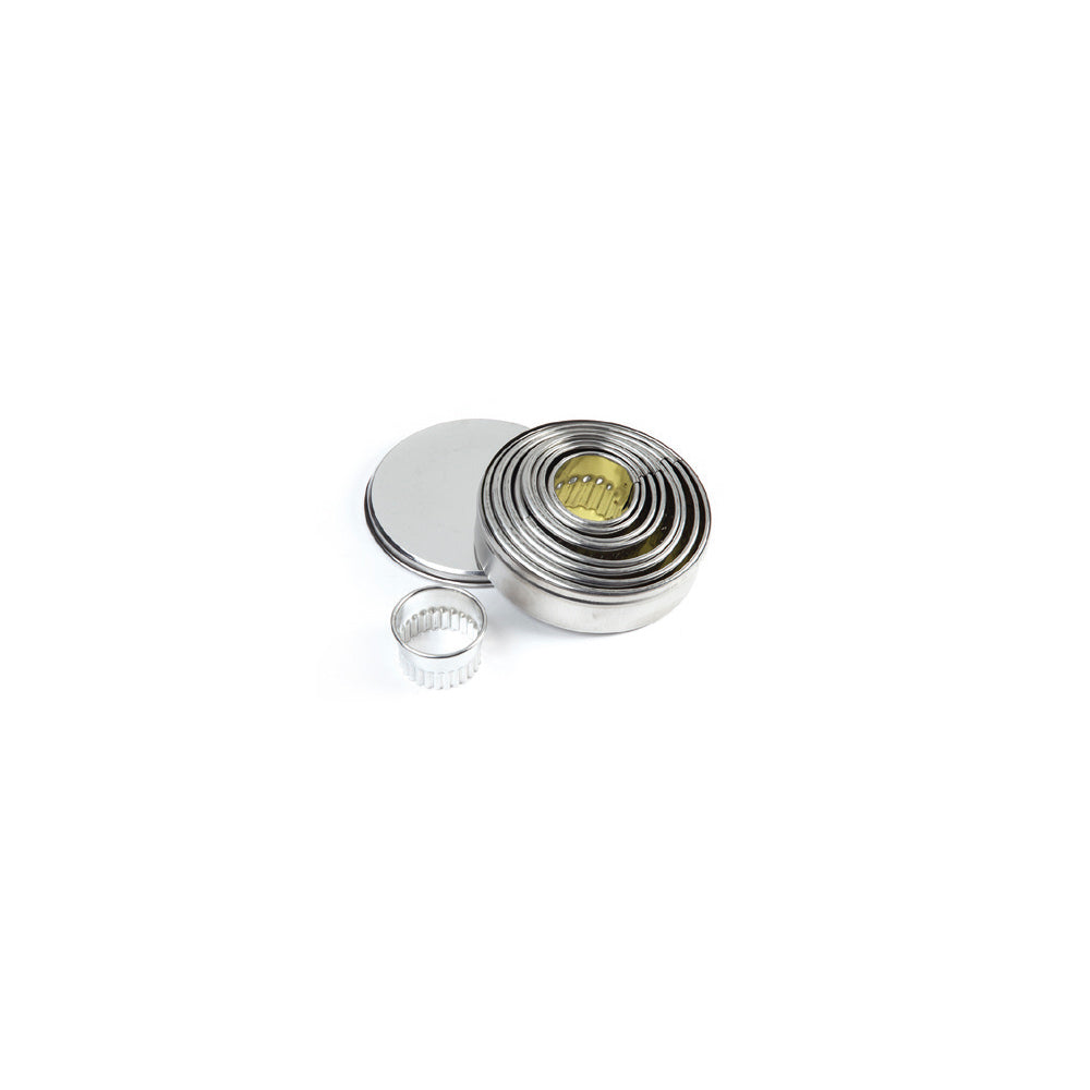 Fluted Round Dough Cutter Set 9 pcs, STP52B