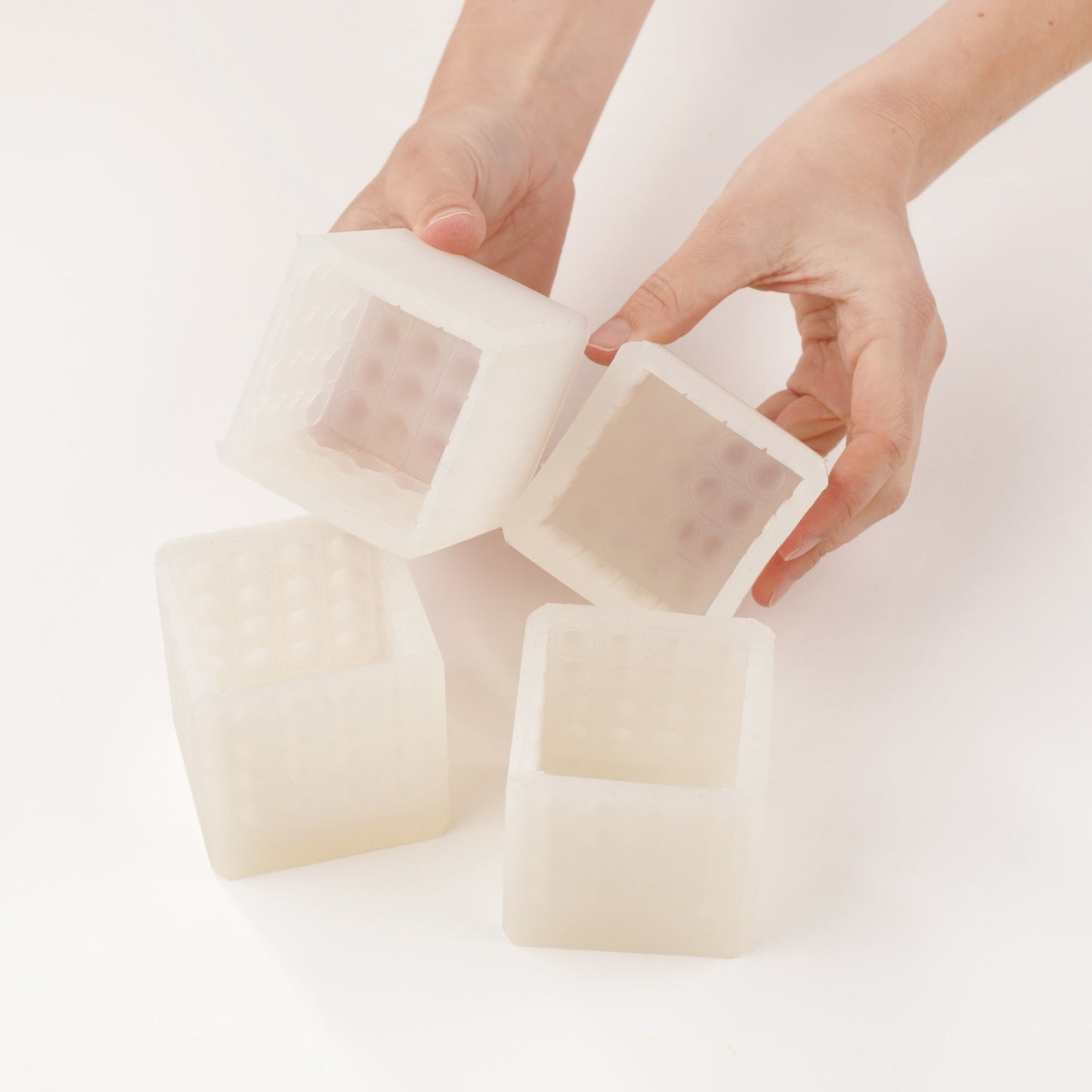 Hand Made Dinara Kasko Mini Pop It Cube, HM017 Silicone Mould