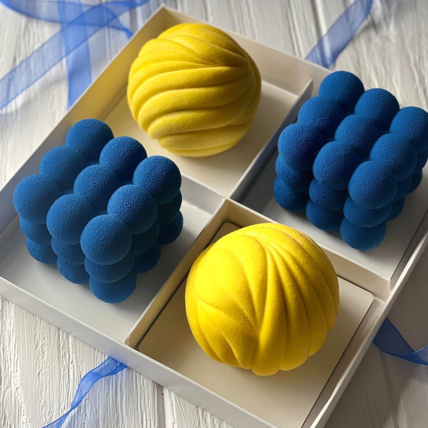 Transparent box for 4 mini cakes, CB17177MC