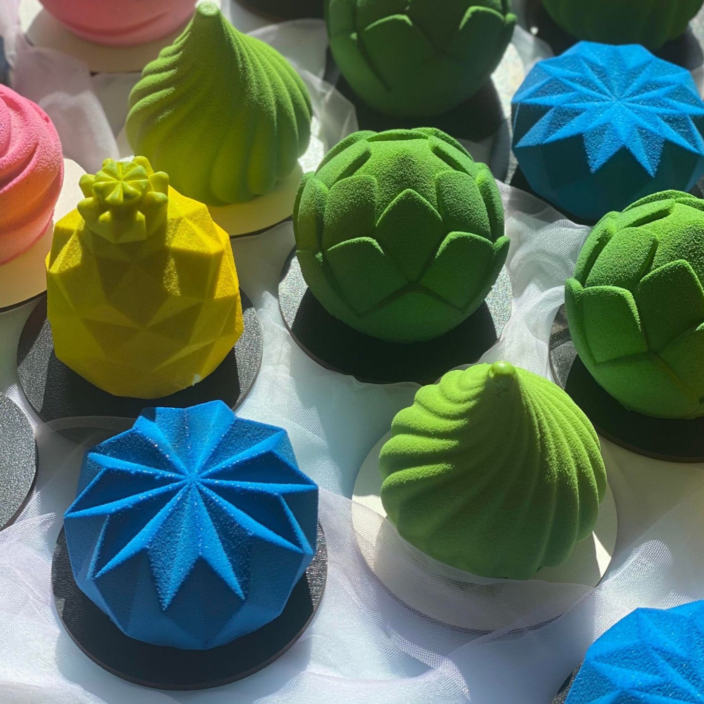 Wooden Boards for Mini Cakes ⌀ 8 cm, set 0f 50 pcs