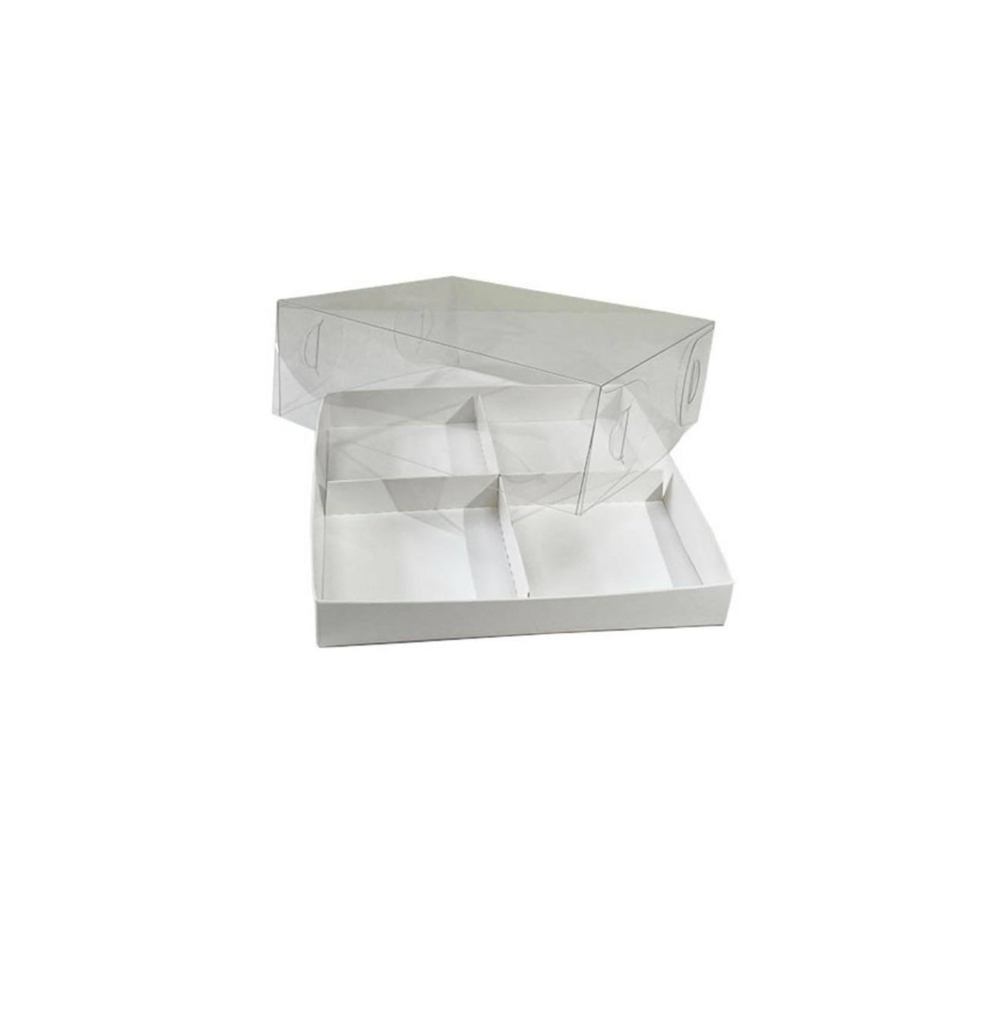 Transparent box for 4 mini cakes, CB17177MC