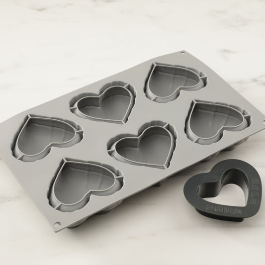 Mini Baloon Heart Cake, S014 Silicone Mould