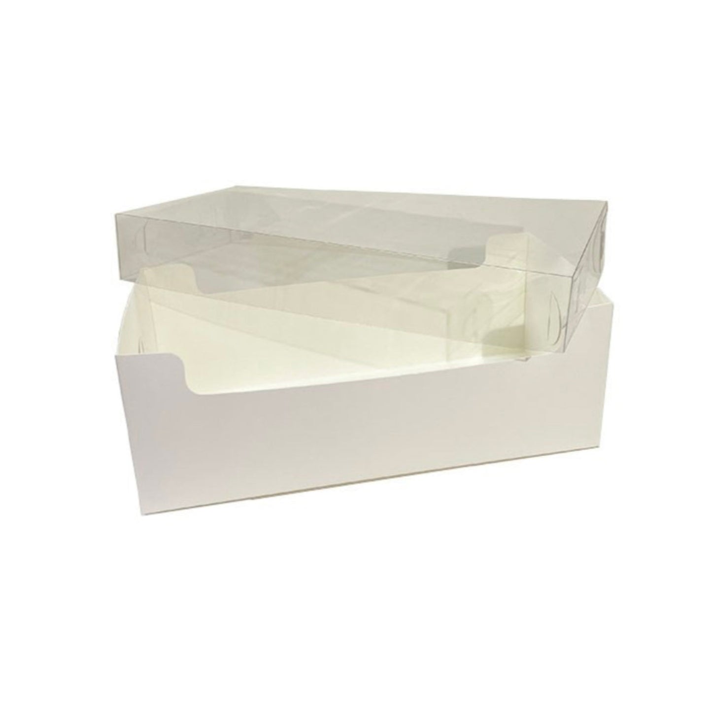 Set of 10 box's with Transparent top for Swiss roll