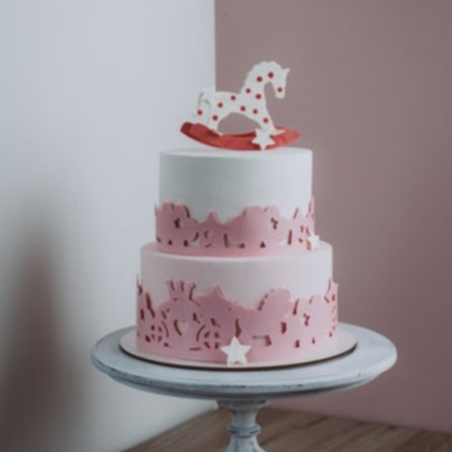 Silicone Pattern for decoration "Rocking Horse" CM2068