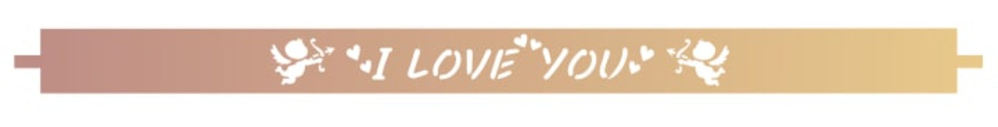 Chocolate Pattern  "I LOVE YOU" CM1518