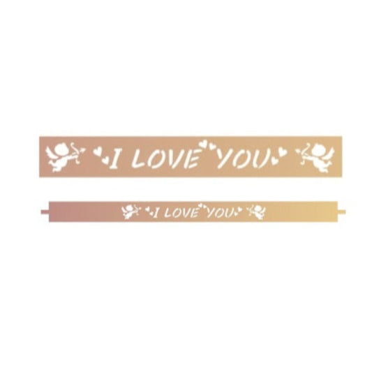 Chocolate Pattern  "I LOVE YOU" CM1518