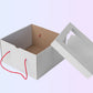 Strong cake box open with lid