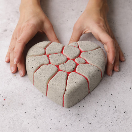 Kintsugi Heart Bento Cake, HM130 Silicone Mould