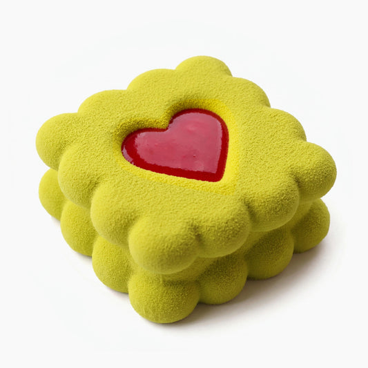 Square Heart Cookie Mini cake Silicone Mould, HM223