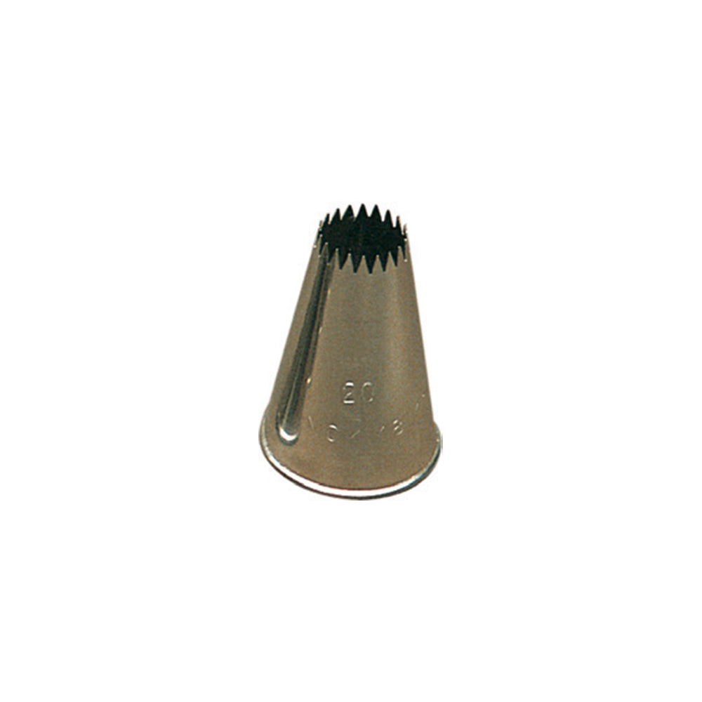 Star Piping Nozzle Fine Tips ø 16 mm, Stainless Steel, 126/16