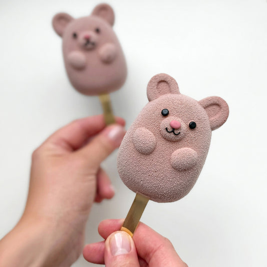 Teddy Lollipop Silicone mould, HM346