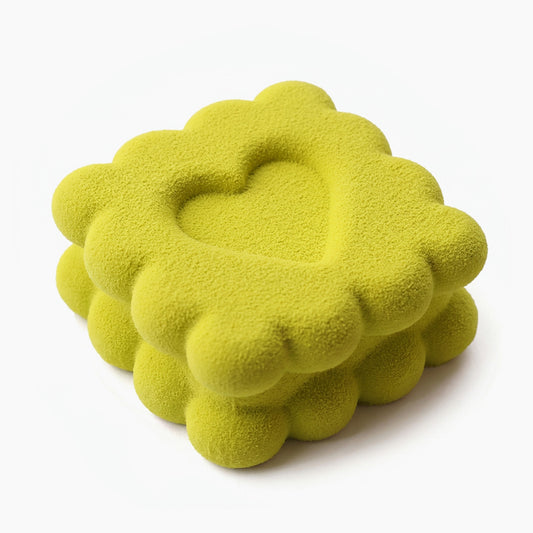 Square Heart Cookie Mini cake Silicone Mould, HM223