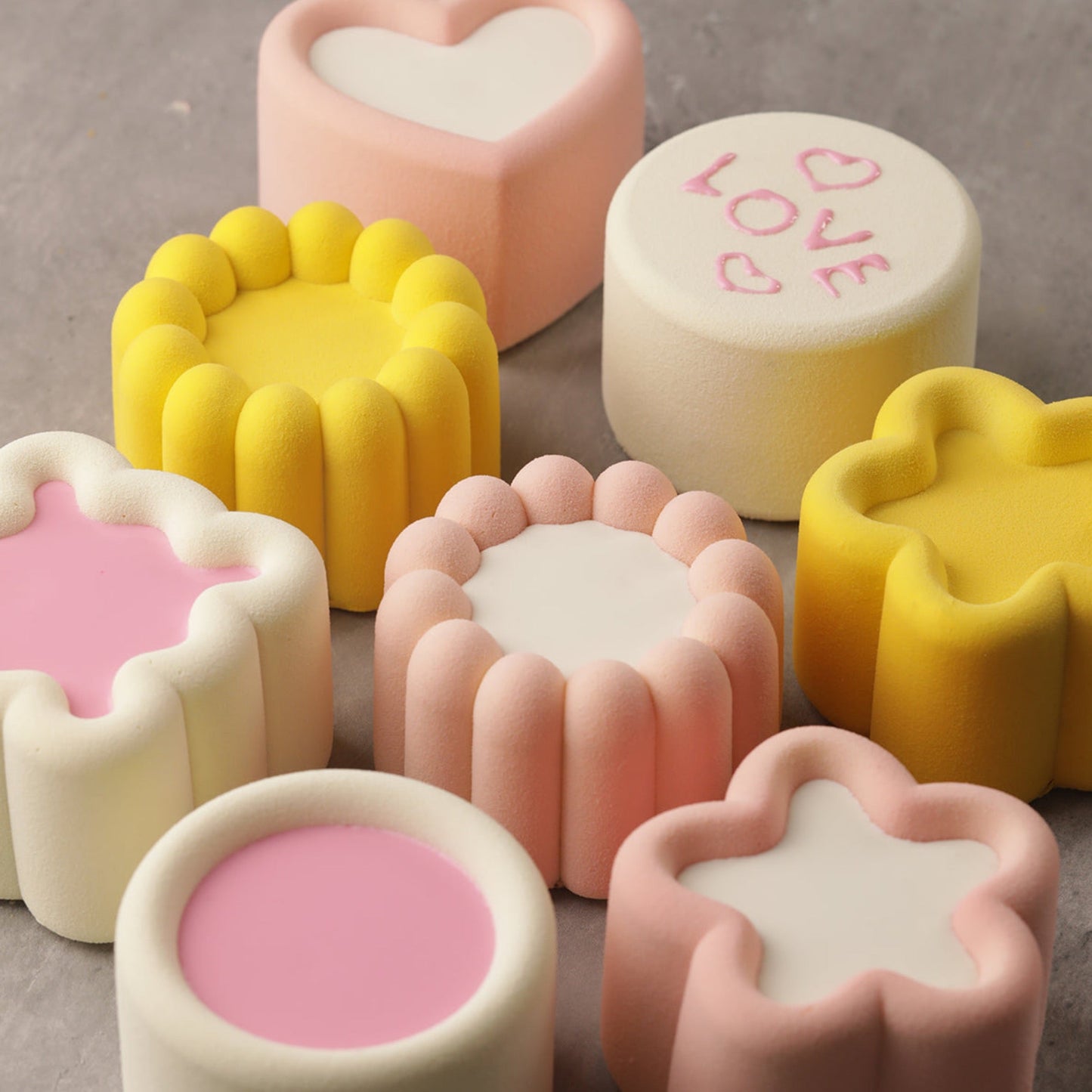 HEART BENTO CAKE, HM072 Silicone Mould