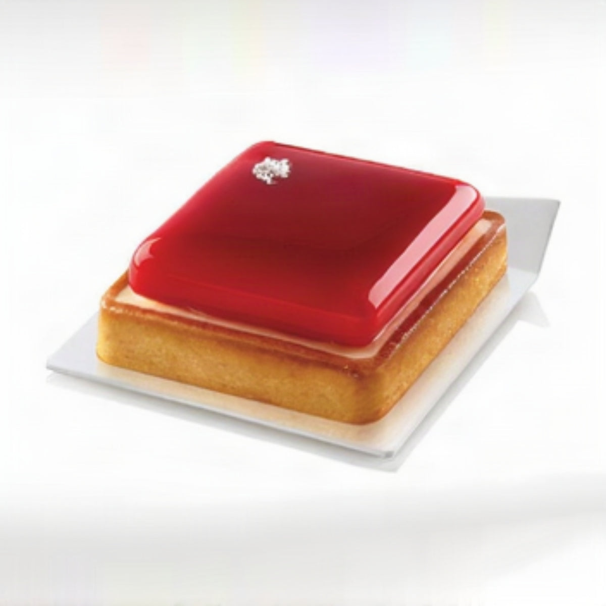 White, Square 83x83 mm, Silikomart Mini Cakes Trays, Set 100