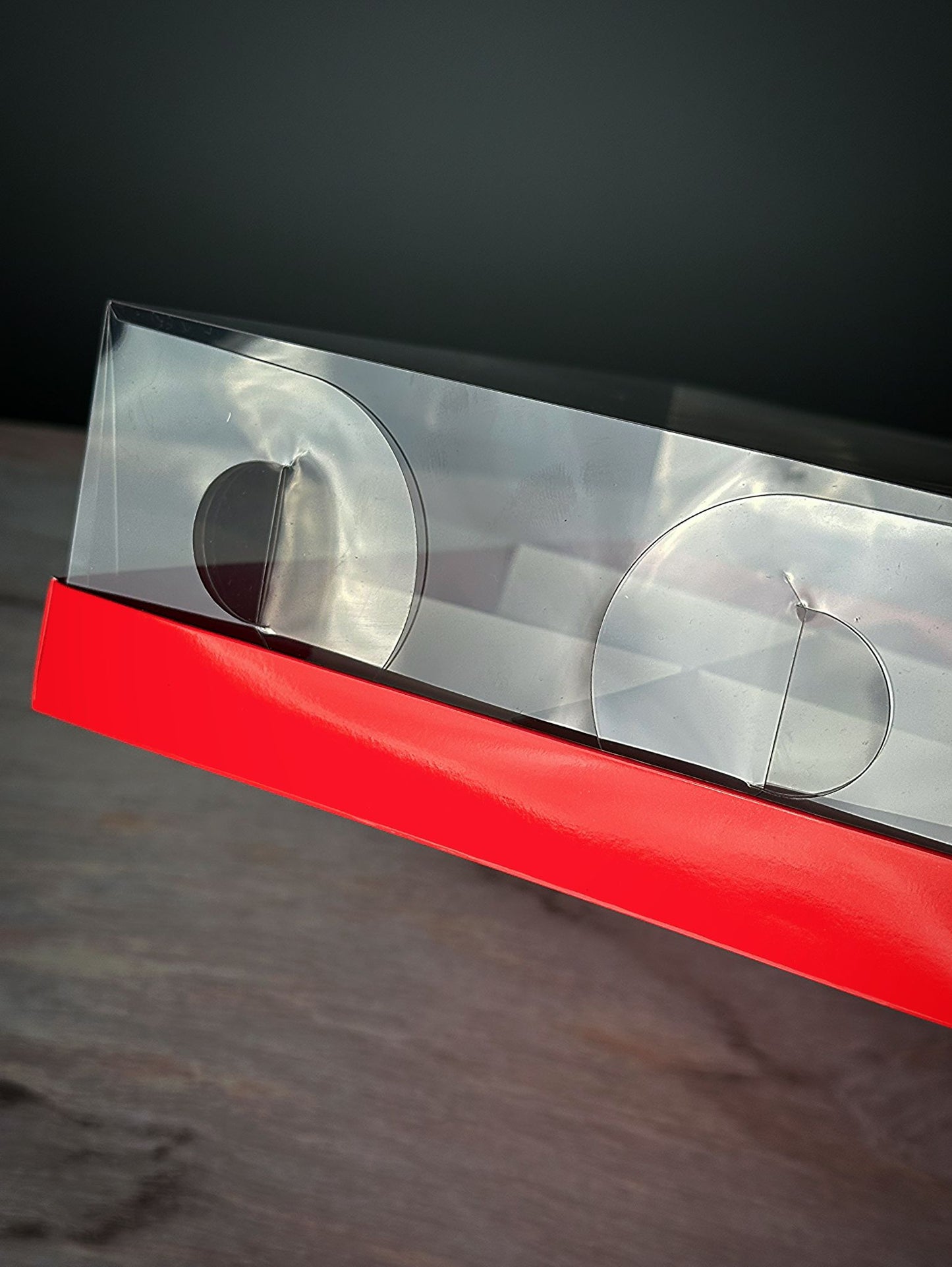 Transparent box for 4 mini cakes, CB17177MC