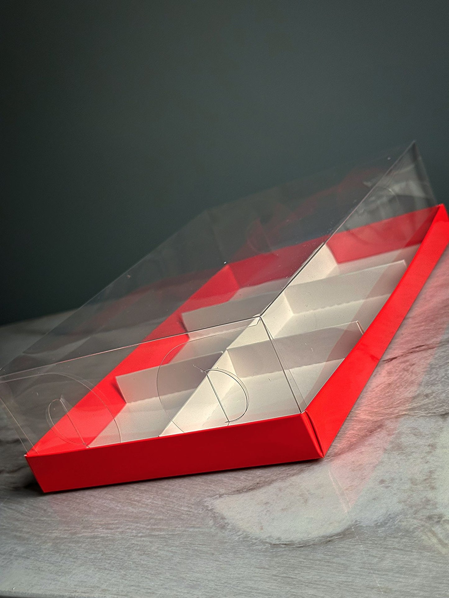 Transparent box for 6 mini cakes, CB26177MC