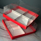 Transparent box for 4 mini cakes, CB17177MC