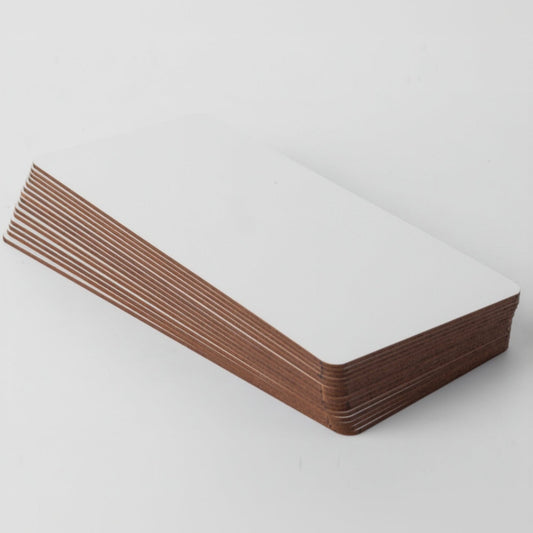 3MM, MDF, WHITE, RECTANGLE, Plain Wooden Boards