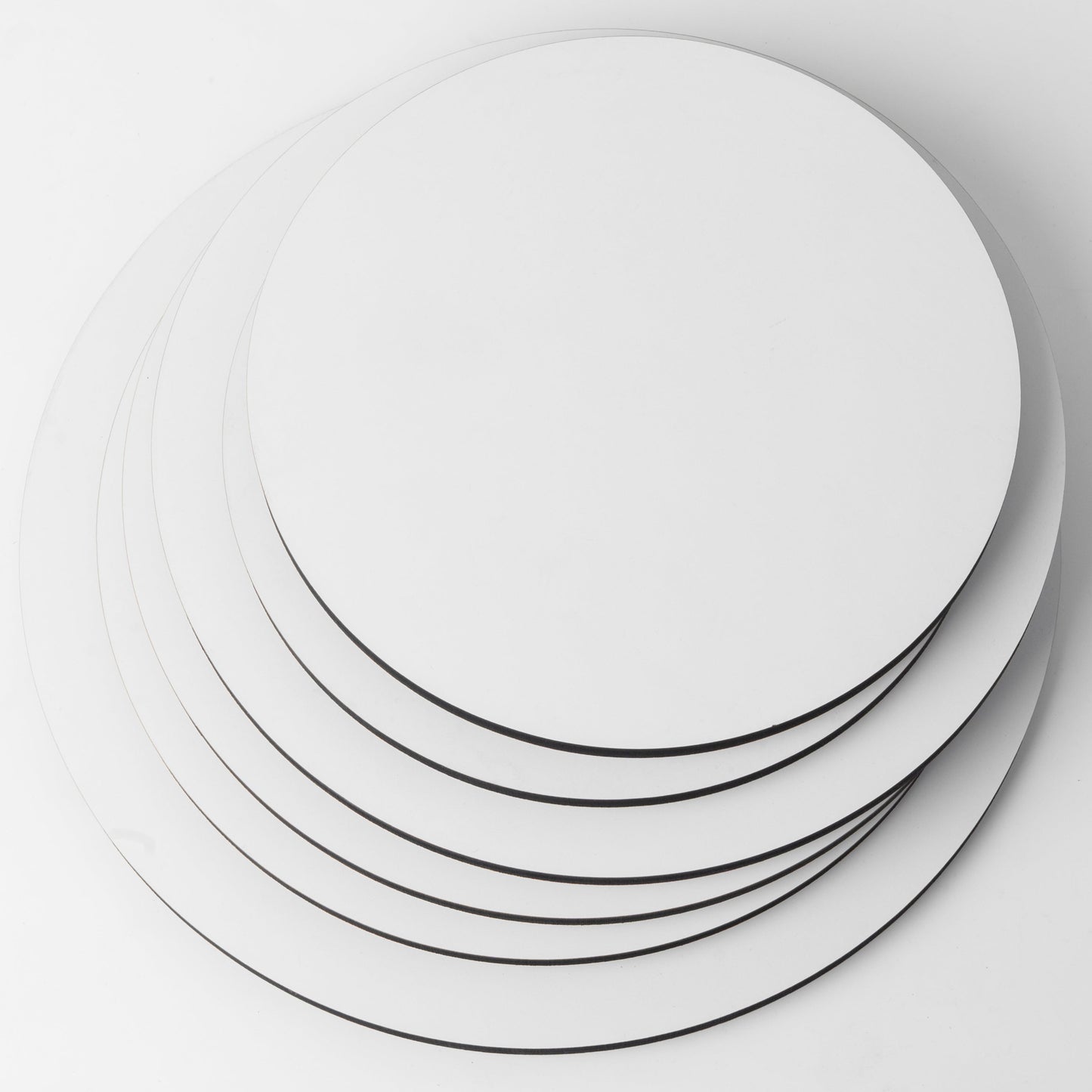 White 10 mm (MDF) Cake Board Drum 10mm, 1 pcs