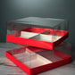 Transparent box for 4 mini cakes, CB17177MC