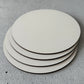 3MM, MDF, WHITE, ROUND,  Plain Wooden Boards