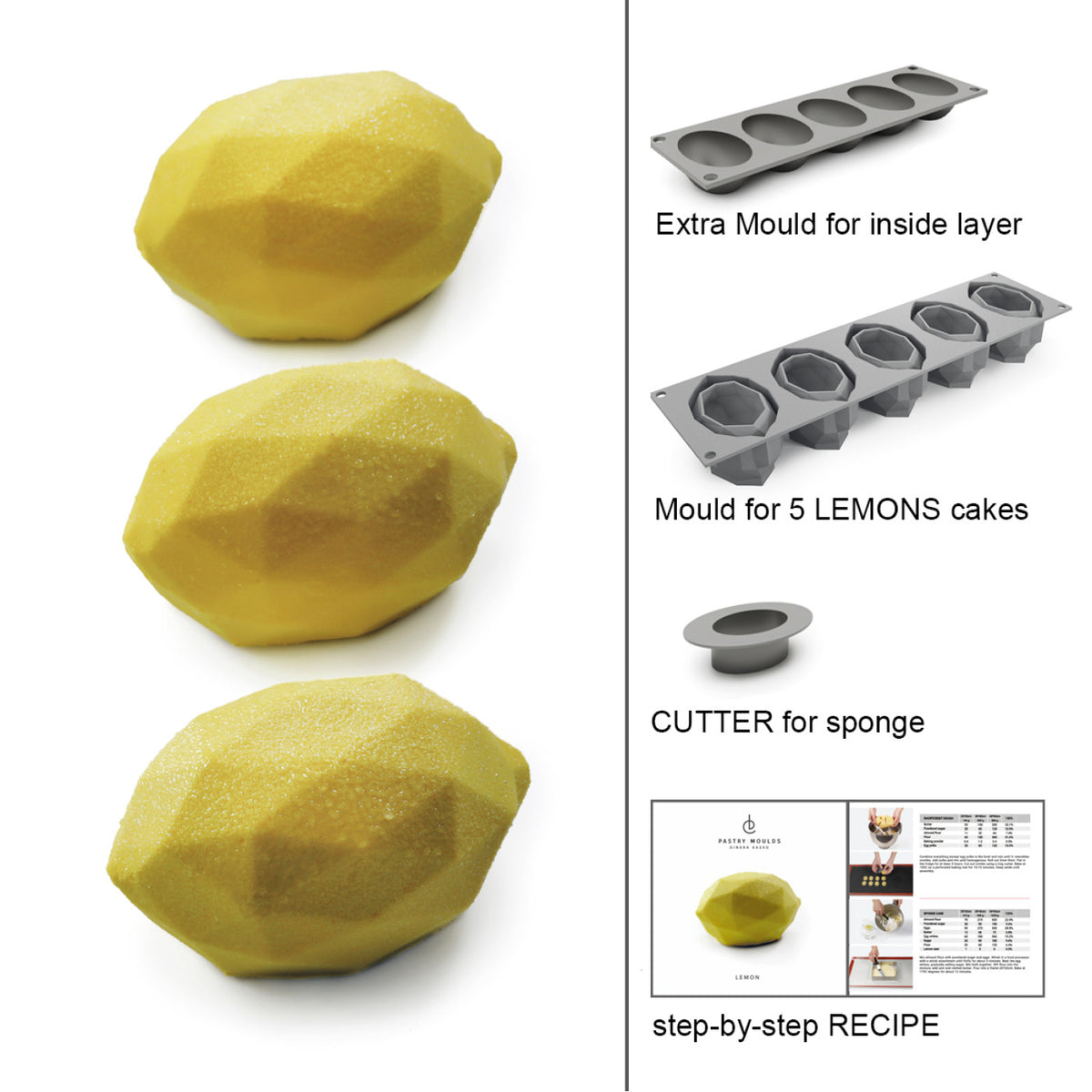 Dinara Kasko Mini Lemons, S004 Silicone Mould