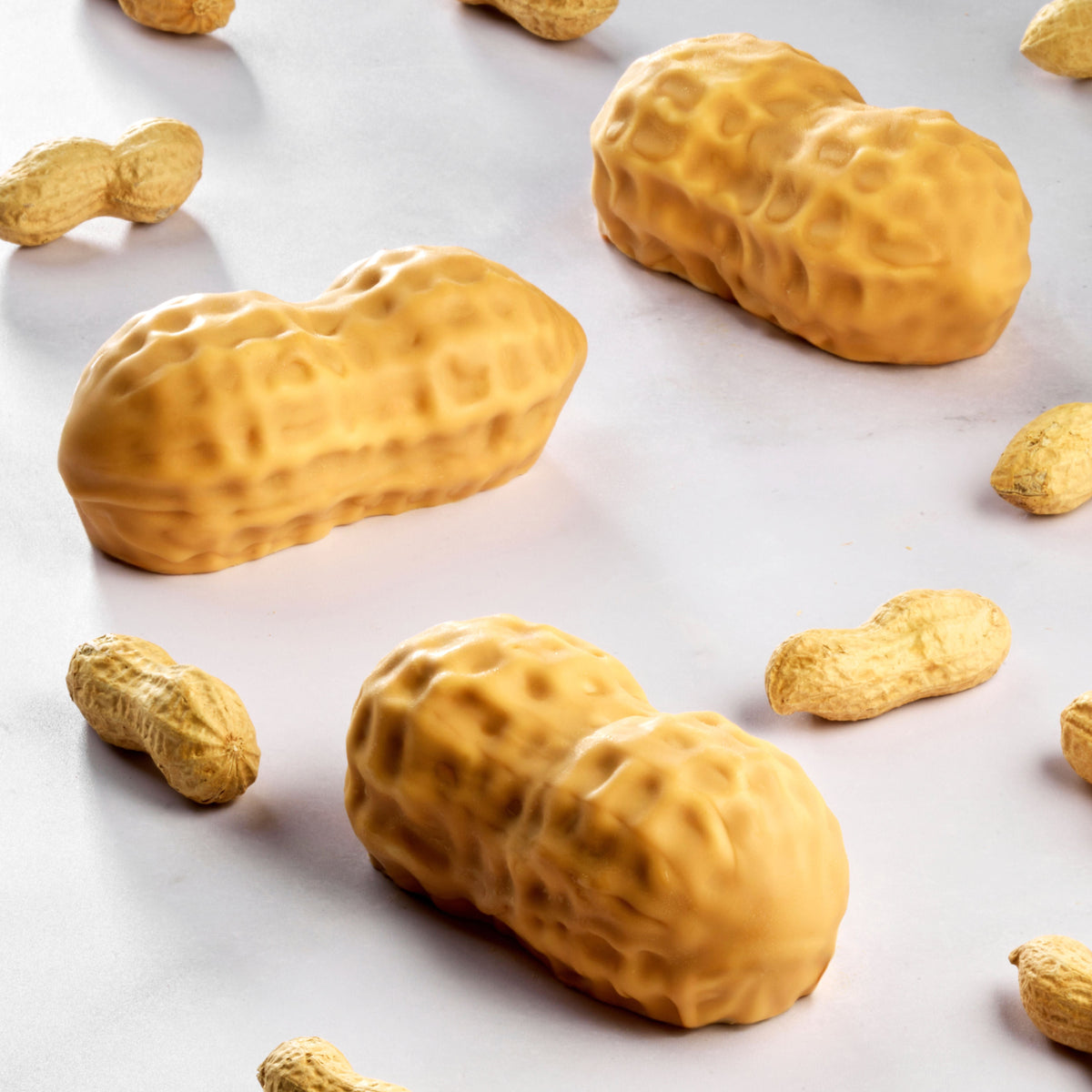 Peanut dessert made with Pavoni mould PX43132